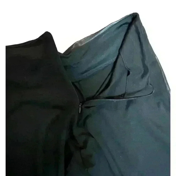 Rinascimento‎ Legging Trousers Faux Leather Waist Trim on Legs Black Size Medium - Picture 5 of 7